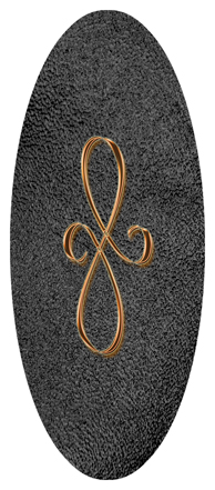 Copper Scroll Shimmer Black